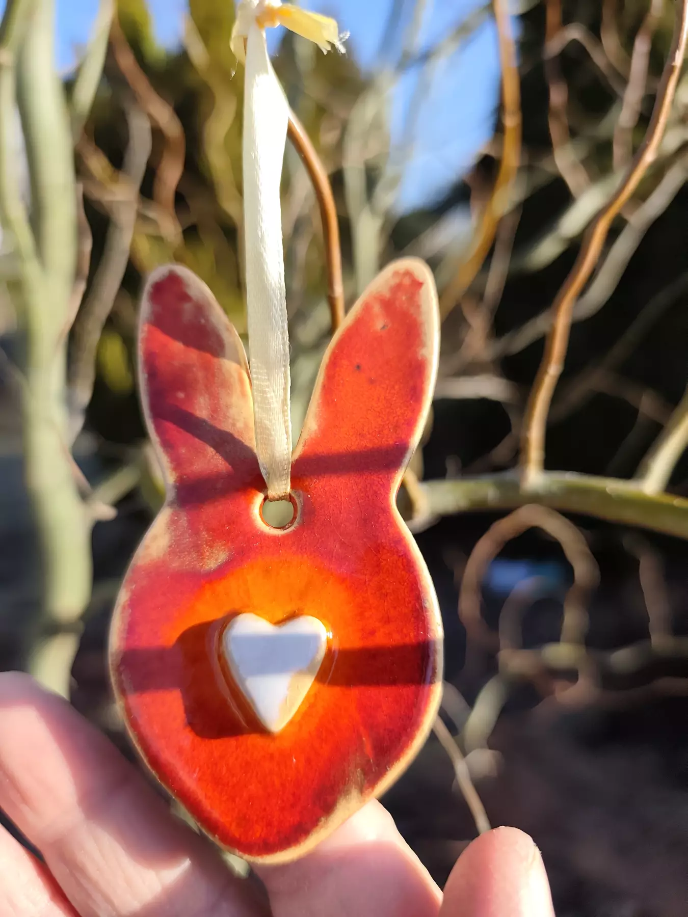 królik ceramiczny zawieszka