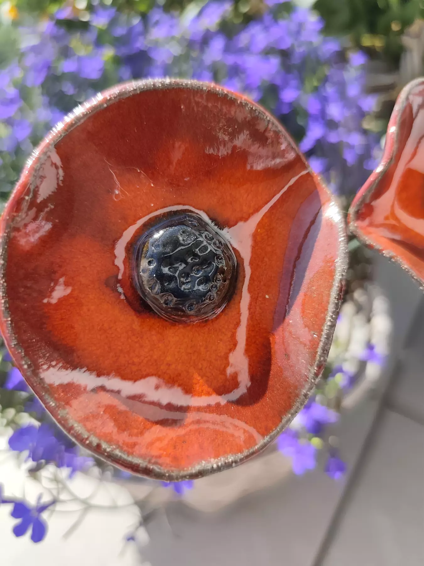 Kwiat ceramiczny mak
