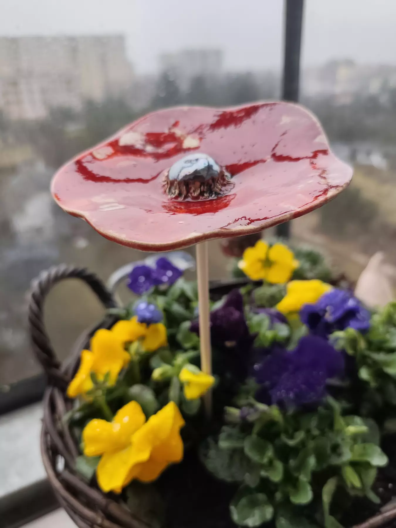 kwiat ceramiczny poidło