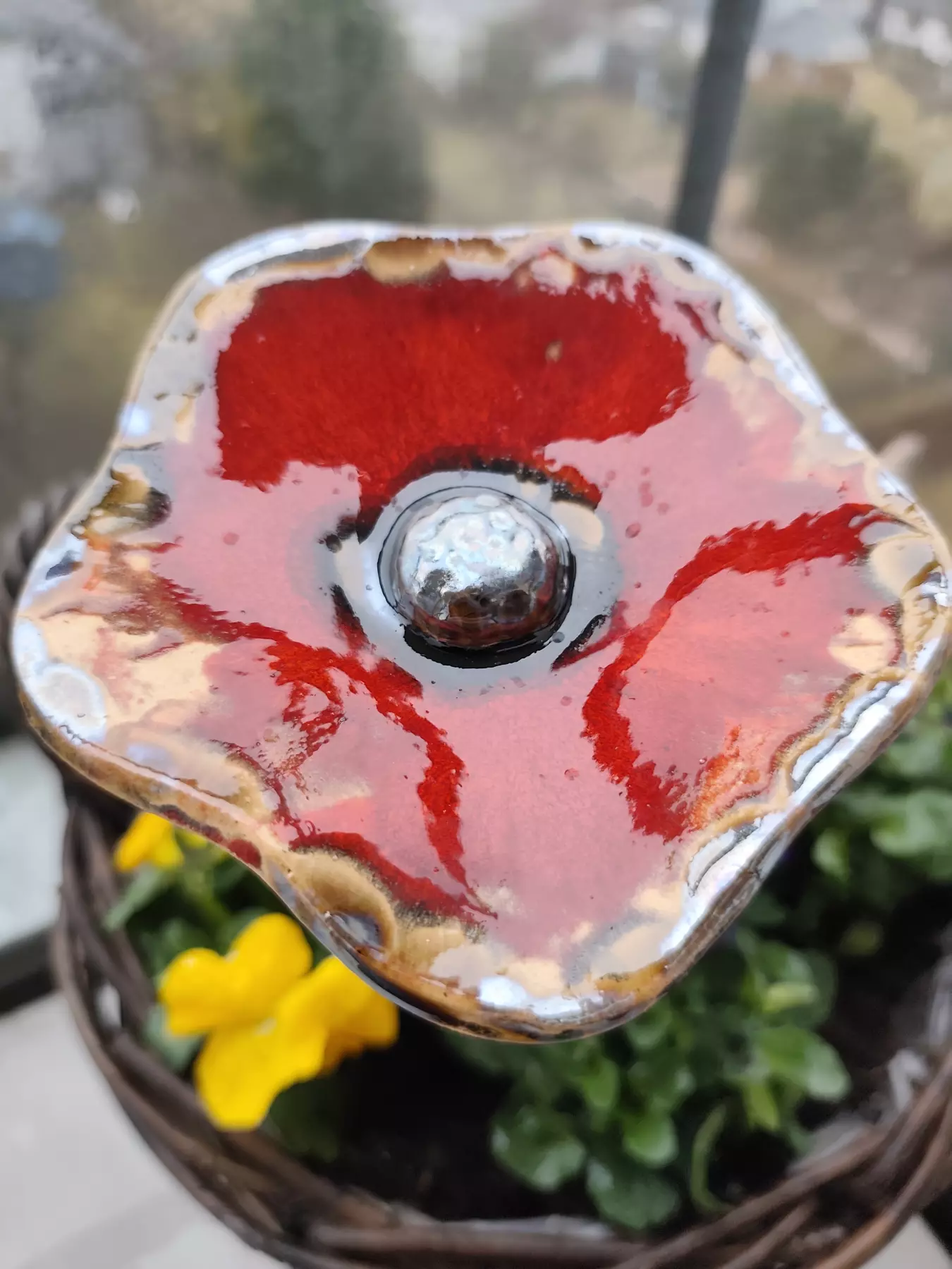 kwiat ceramiczny poidło