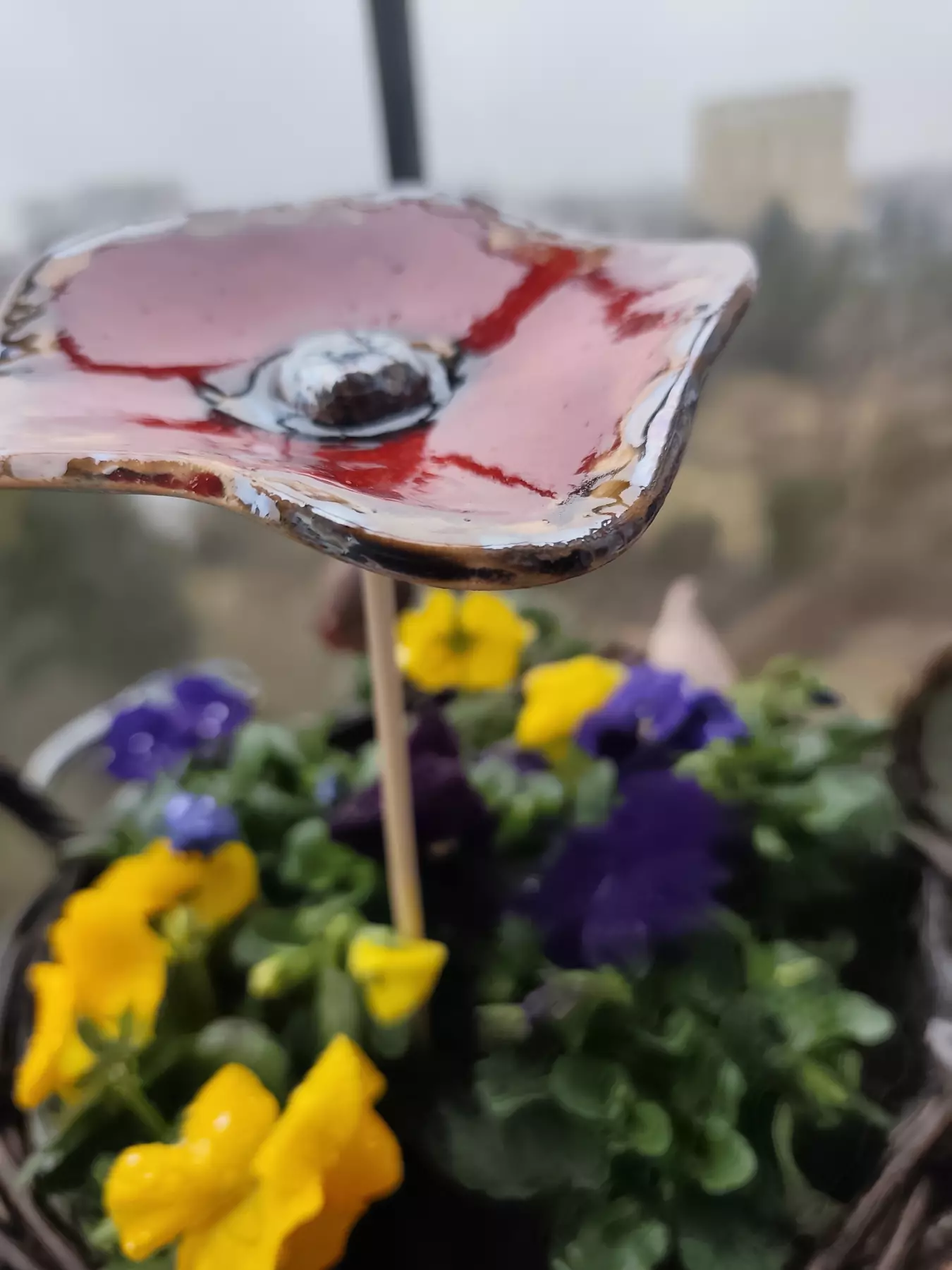 kwiat ceramiczny poidło