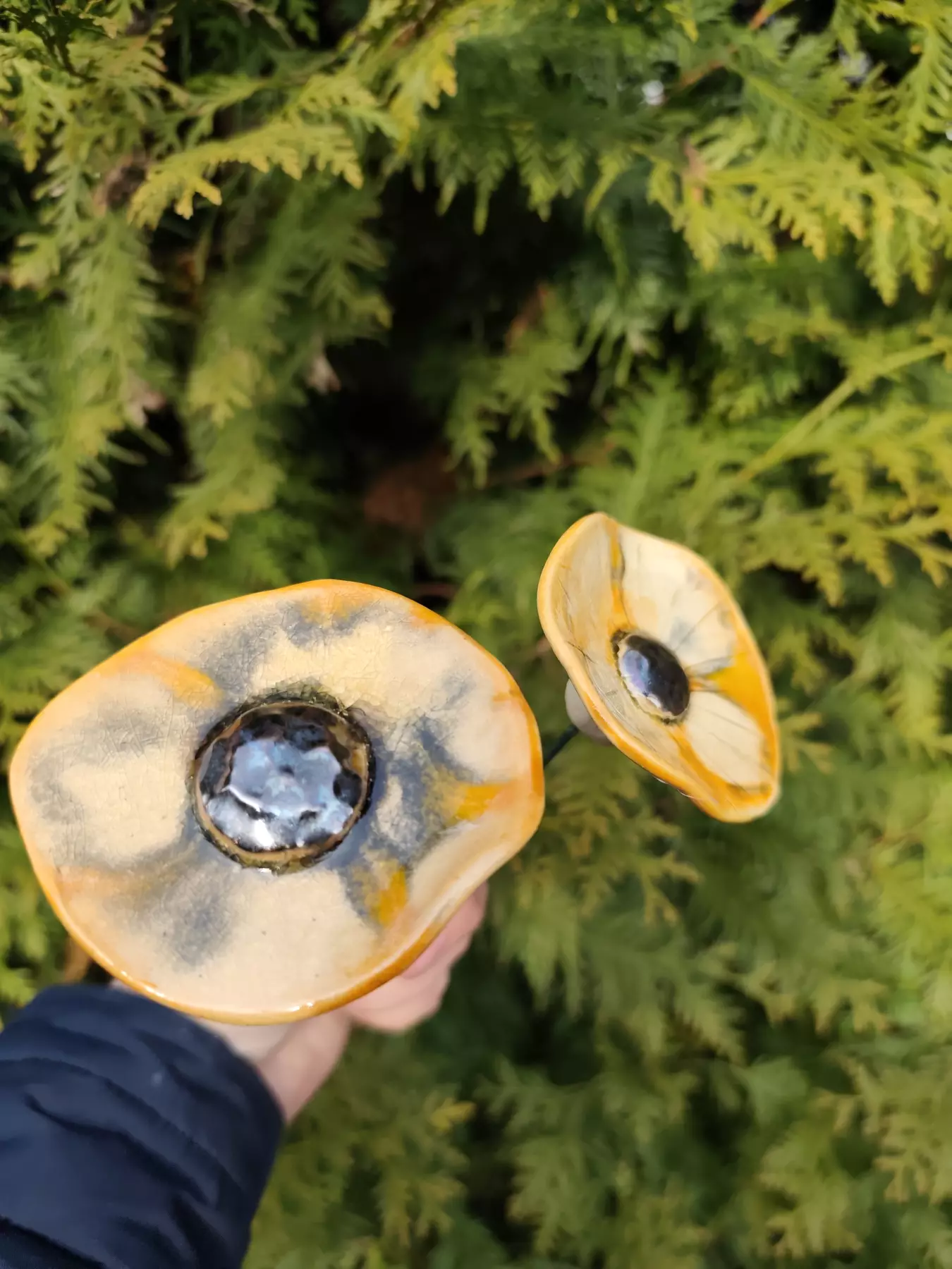 kwiaty ceramiczne 2 szt