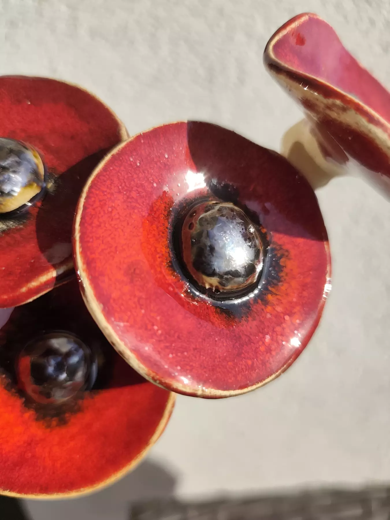 kwiaty ceramiczne 5 szt