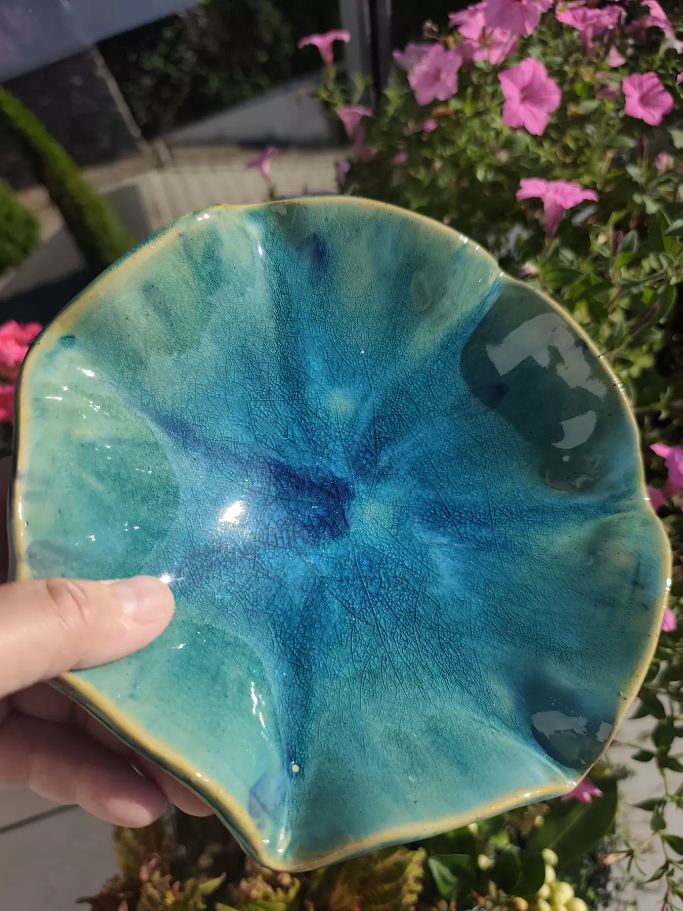 Miseczka ceramiczna turkusowa