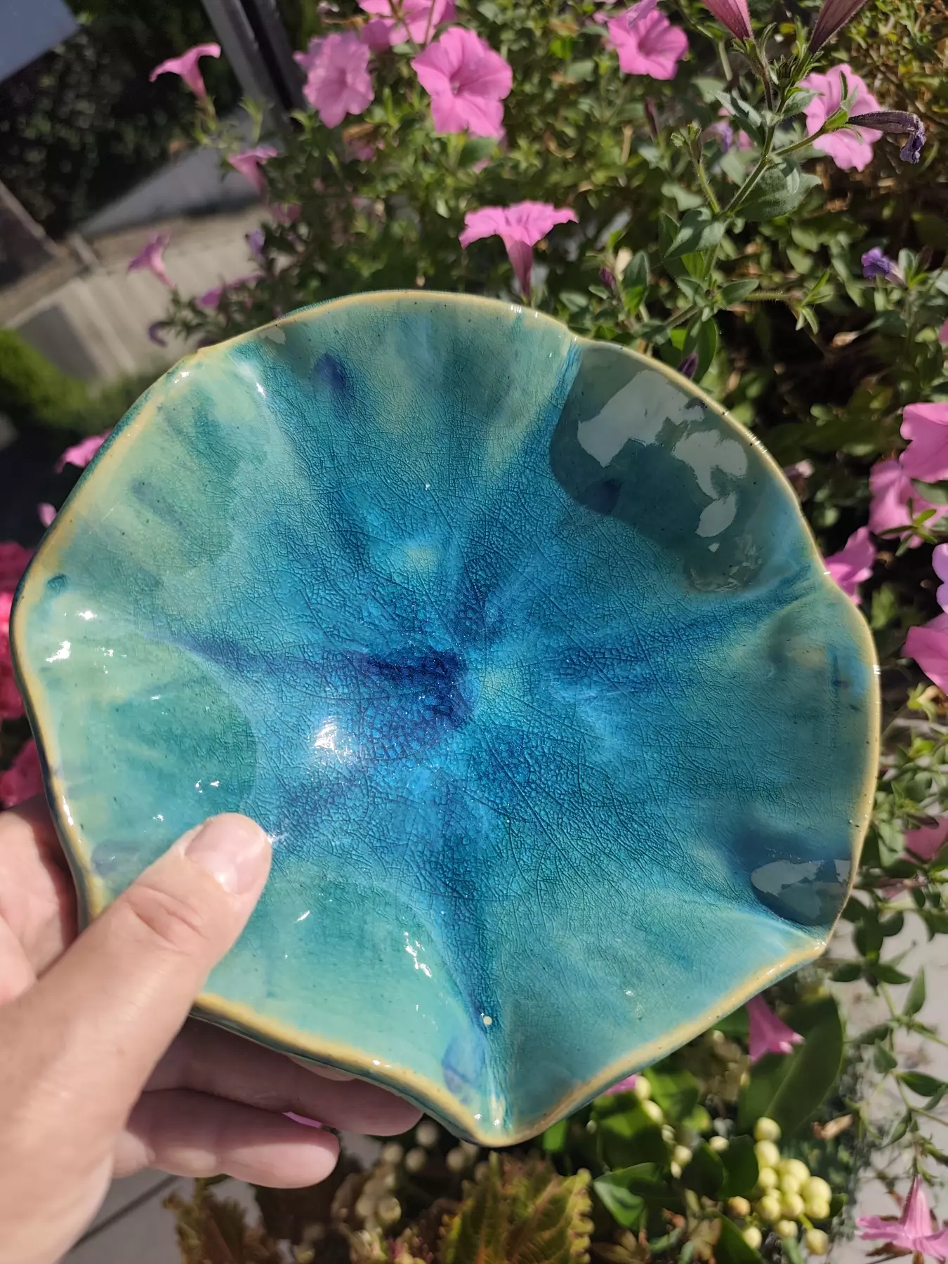 Miseczka ceramiczna turkusowa