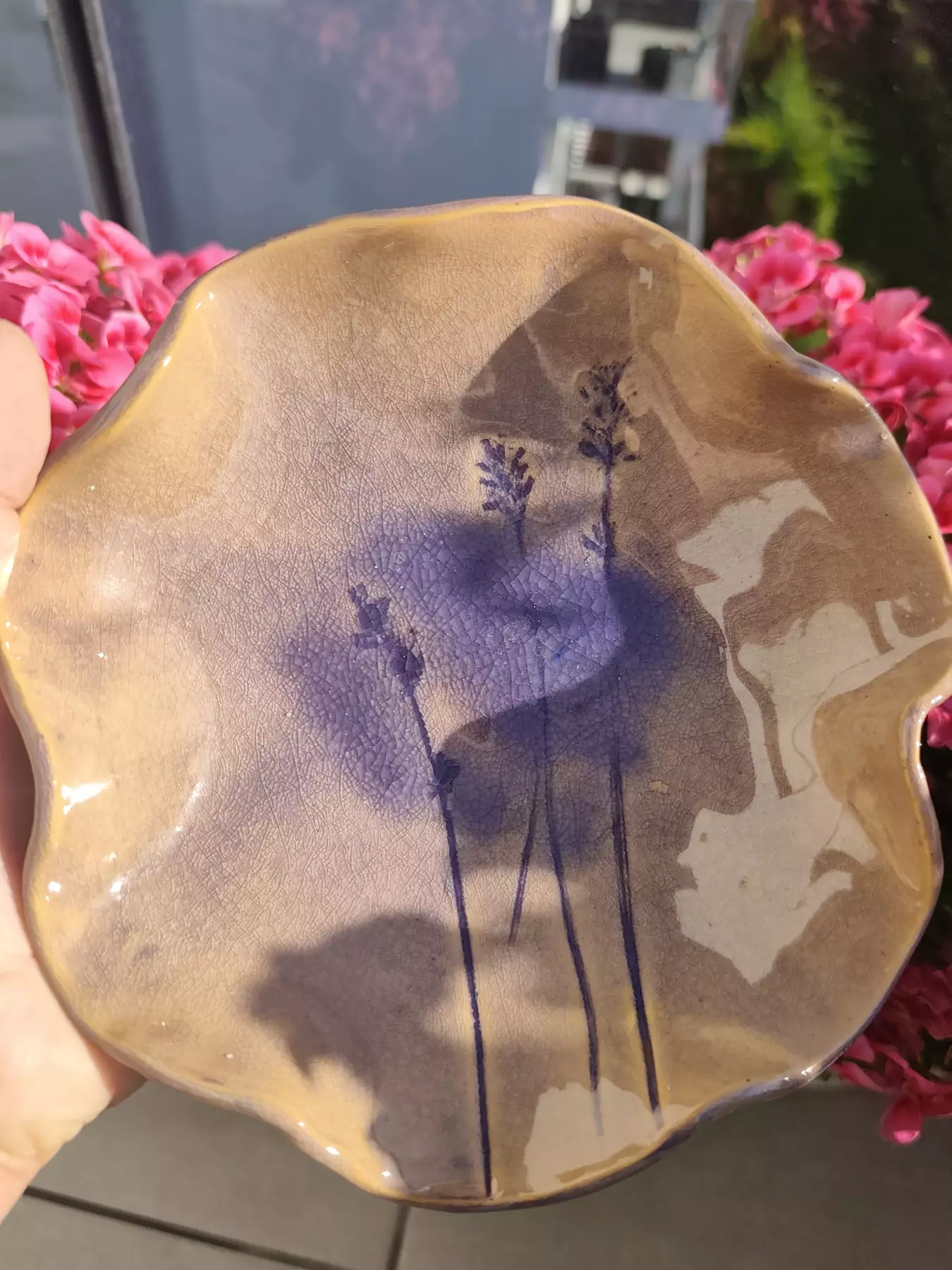 Miseczka ceramiczna z lawendą