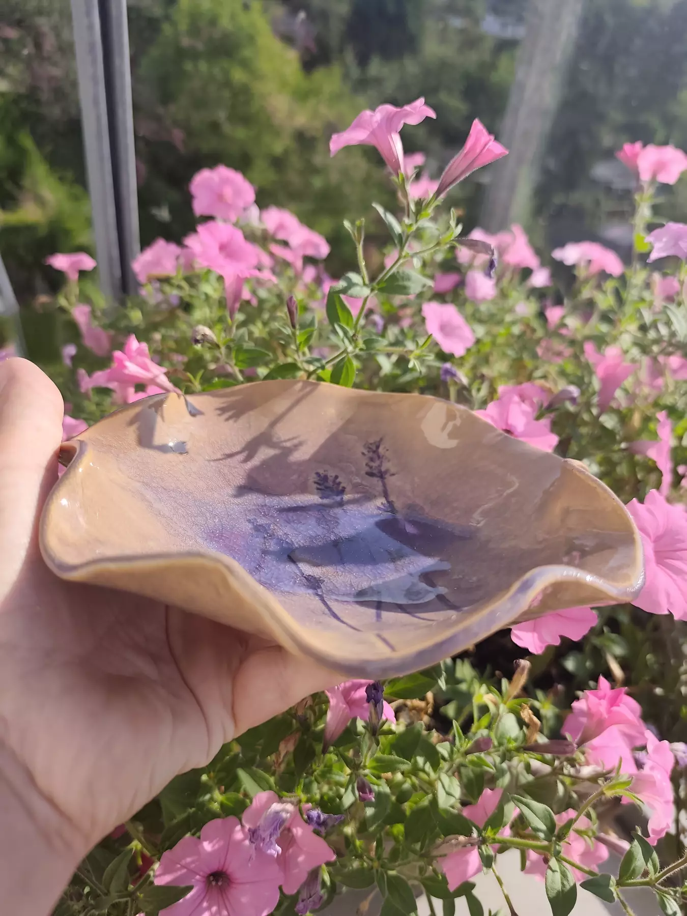 Miseczka ceramiczna z lawendą