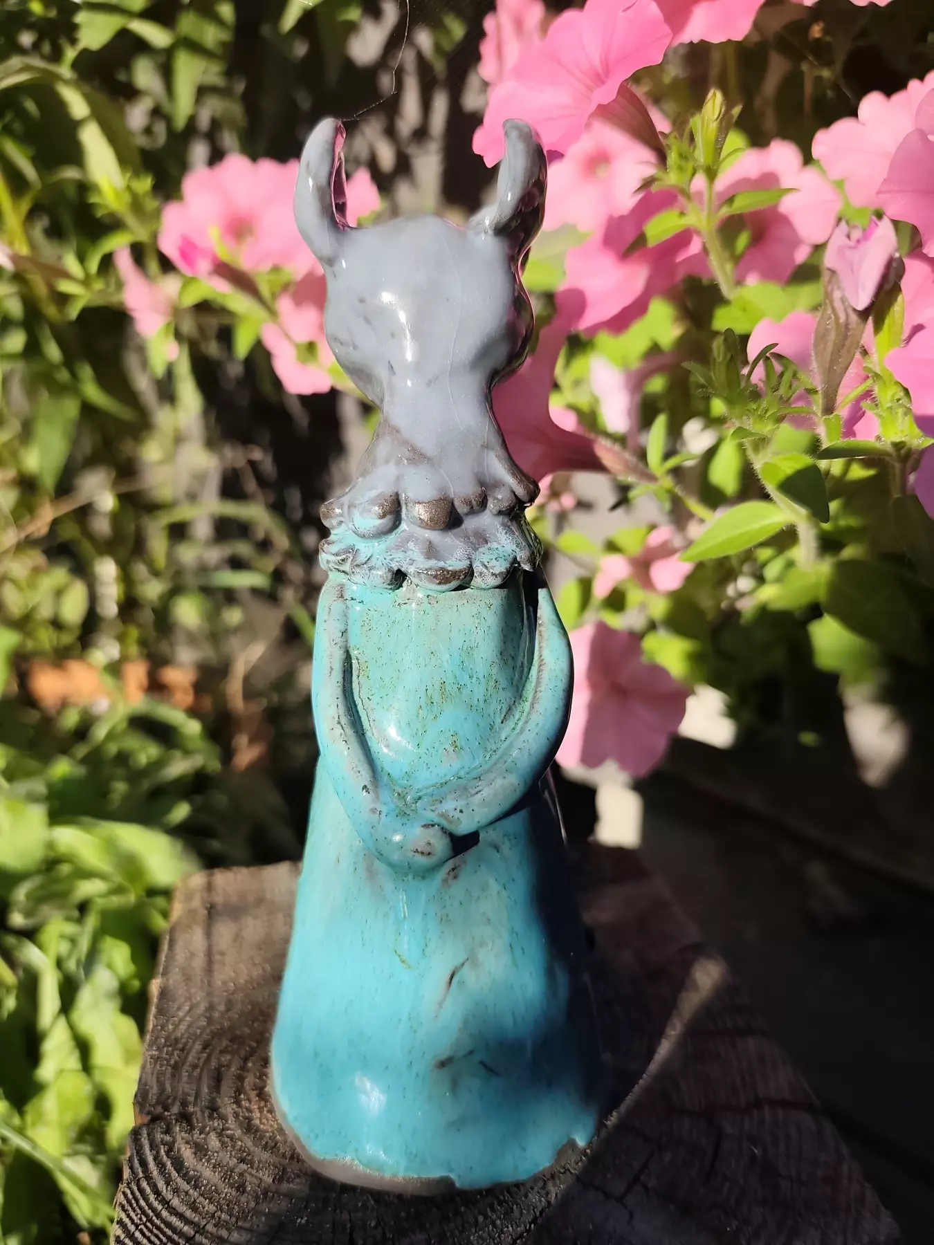 Myszka ceramiczna lampion