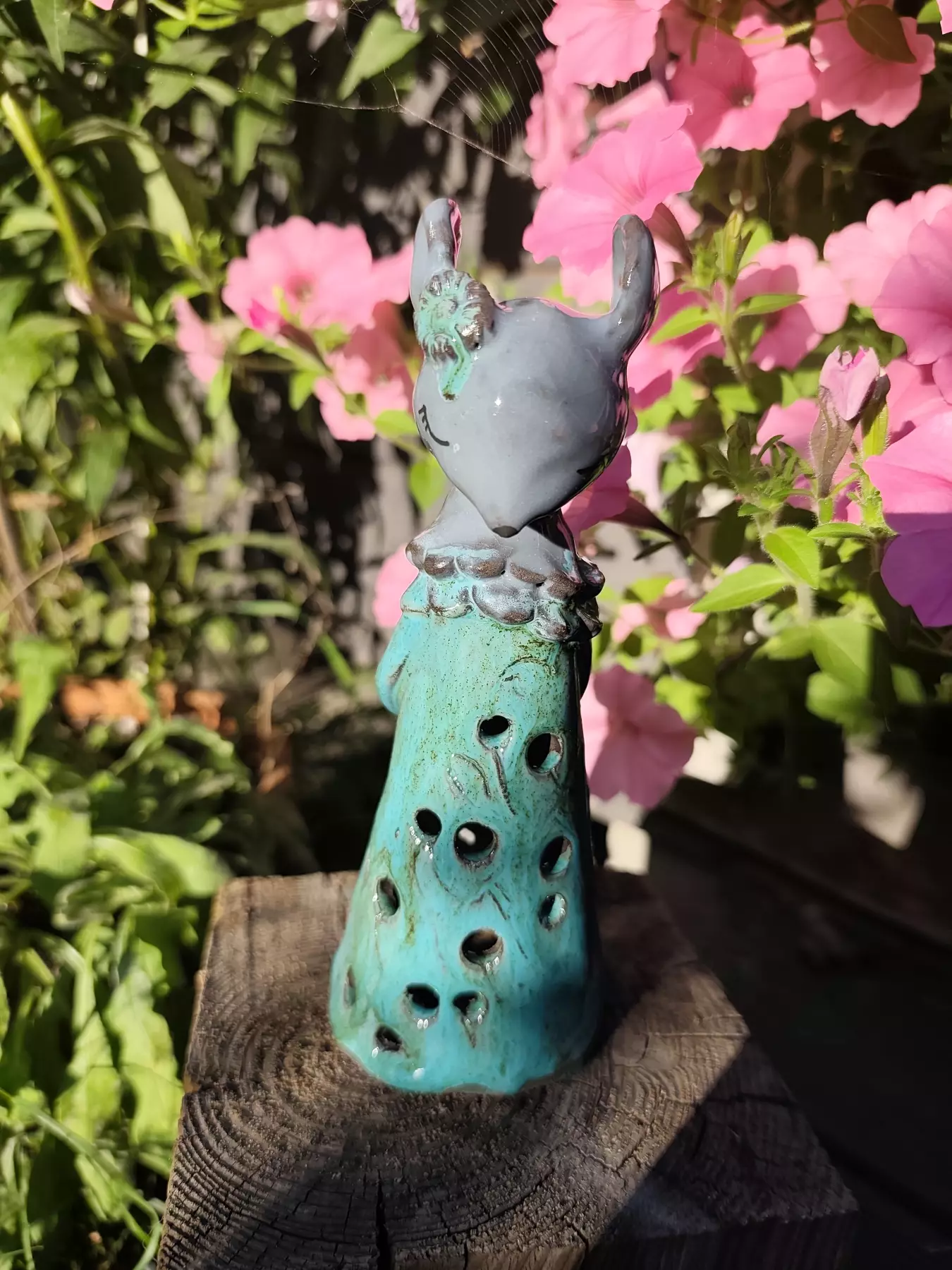 Myszka ceramiczna lampion