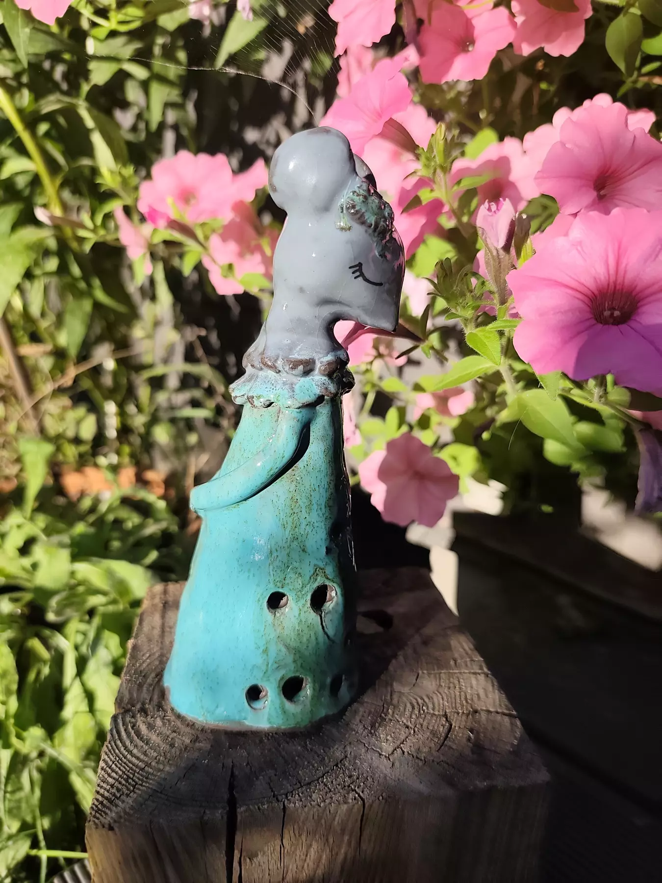 Myszka ceramiczna lampion