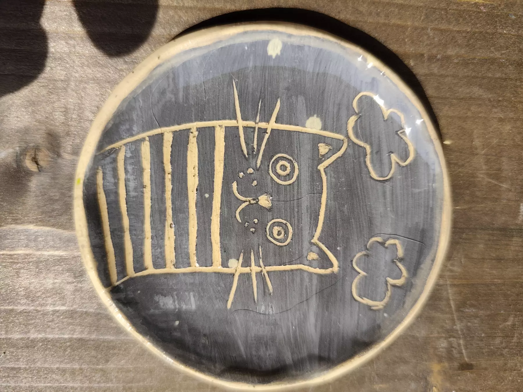 Podstawek ceramiczny kotek
