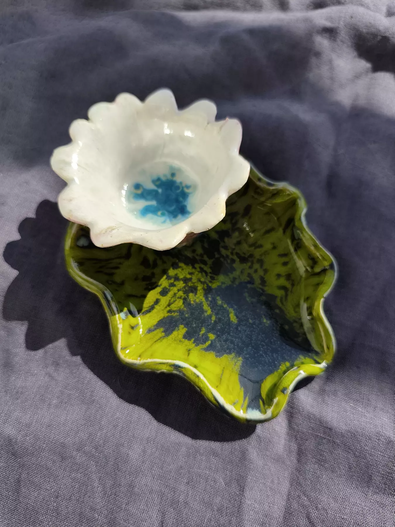 pojemniczek ceramiczny na świecę lub biżuterię