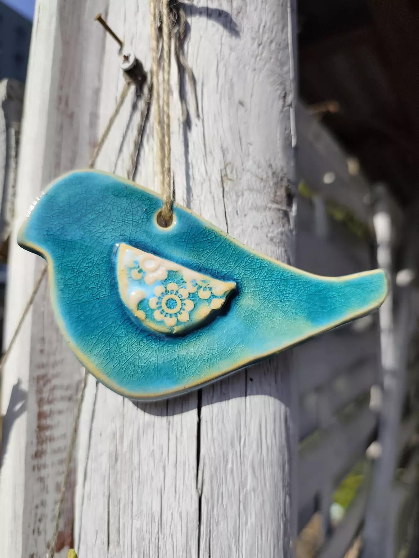 ptaszek ceramiczny zawieszka