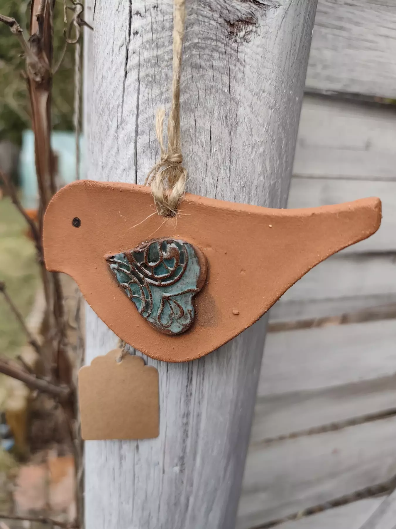 Ptaszek ceramiczny zawieszka