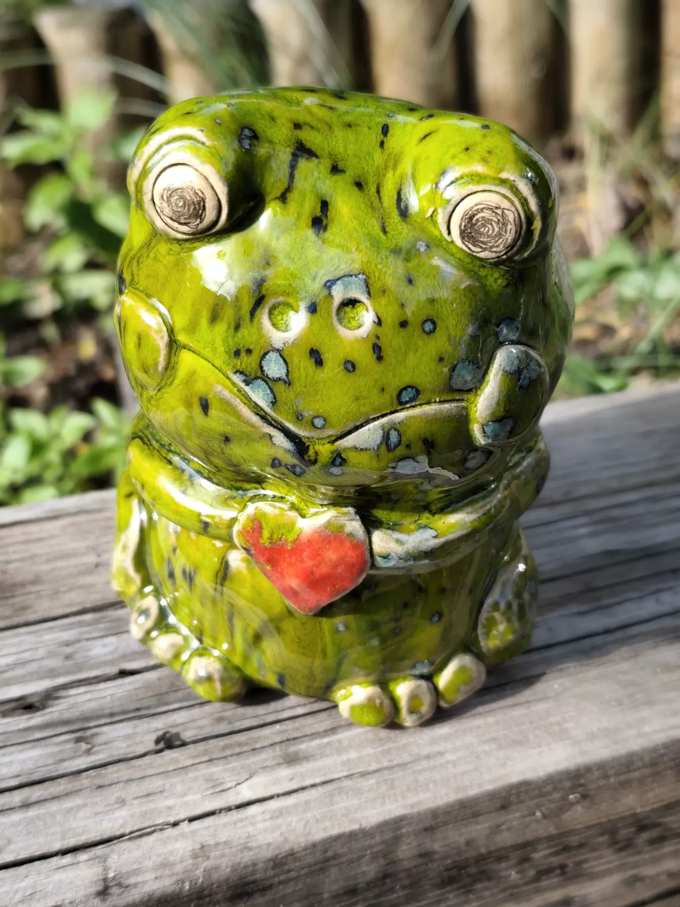 Skarbonka żabka ceramiczna