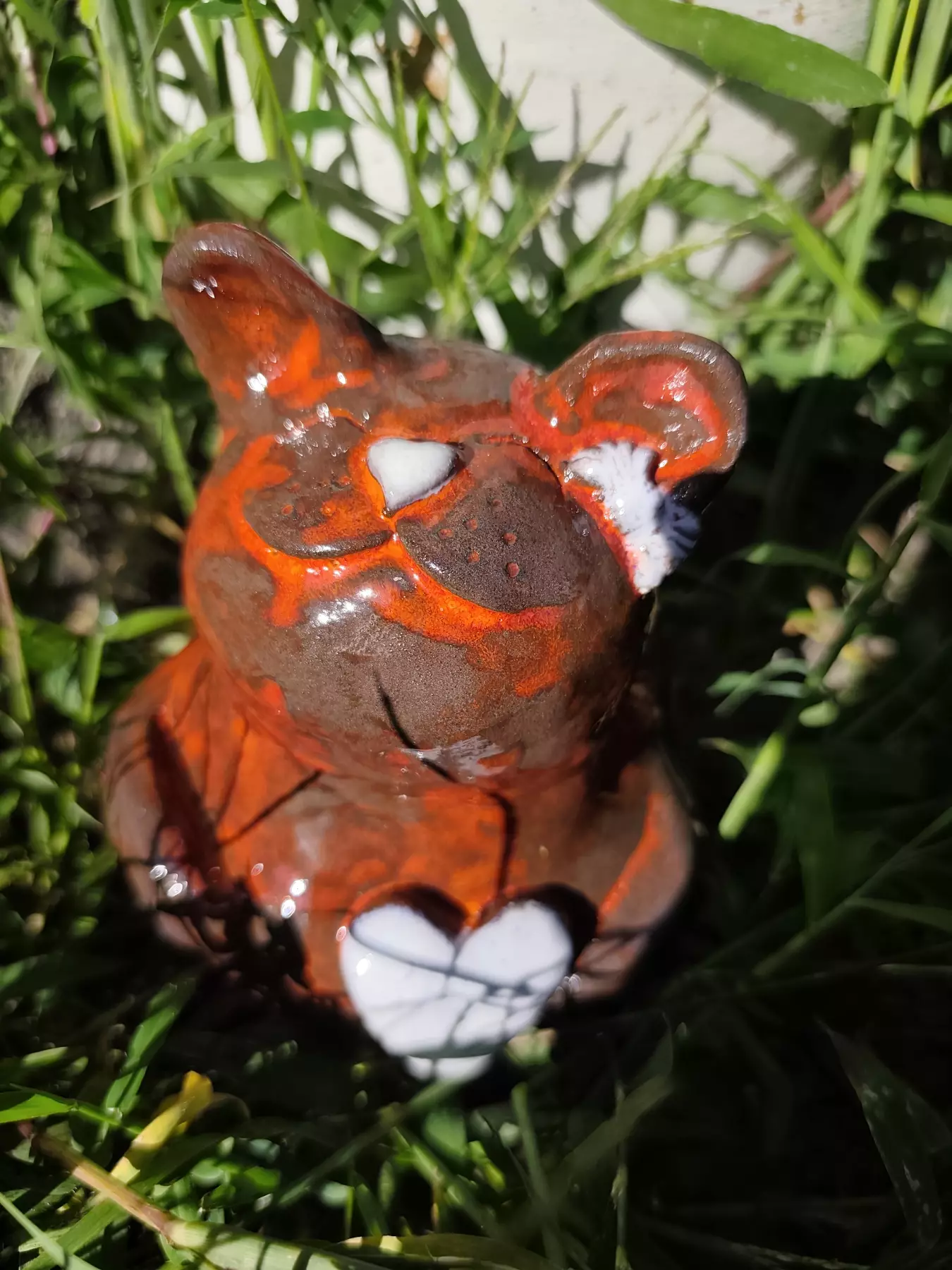 Skarbonka ceramiczna kot z sercem