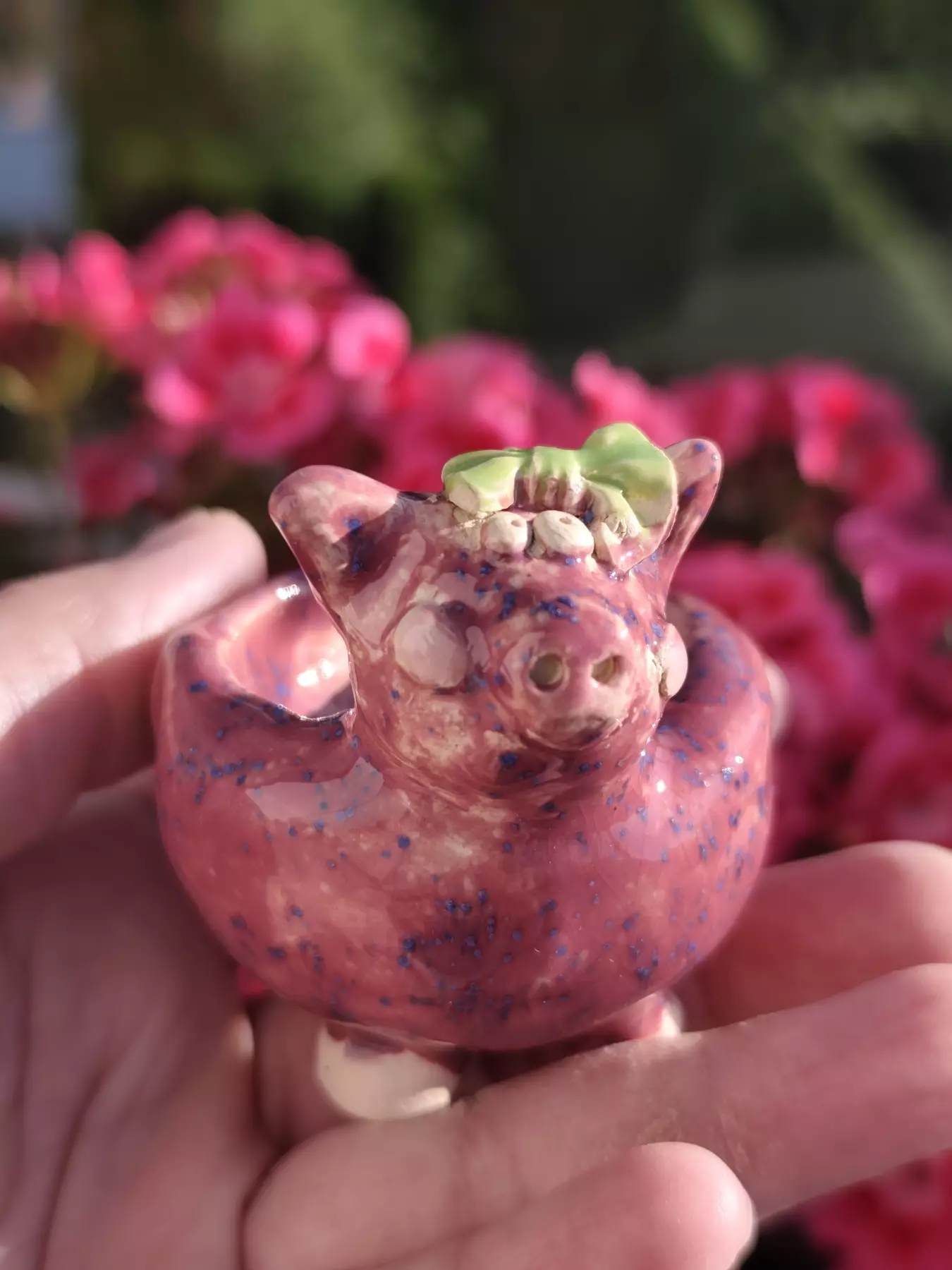 Swinka ceramiczna na biżuterię