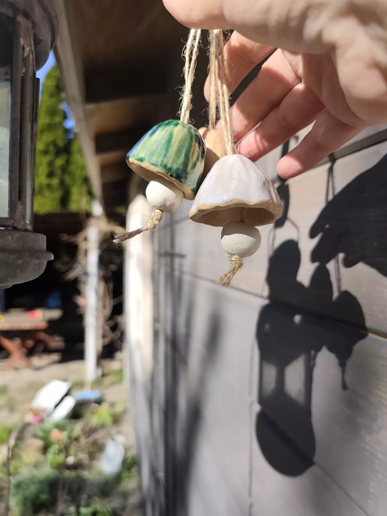 zestaw 3 dzwonków ceramicznych