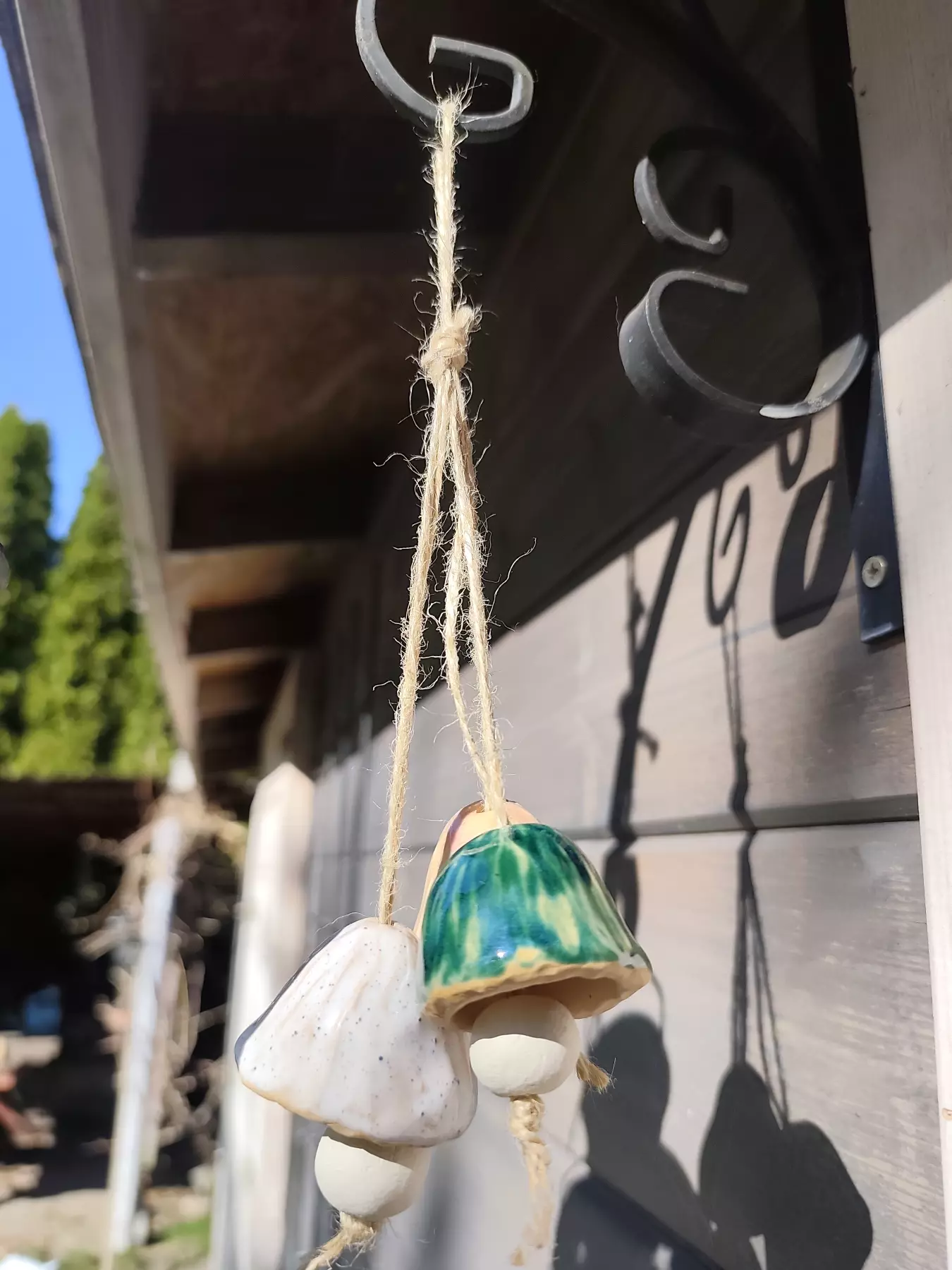 zestaw 3 dzwonków ceramicznych
